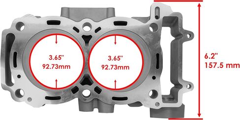 Caltric Cylinder Compatible with Polaris RZR XP 4 Turbo 2016-2021 3023035/92.7mm Bore in Saudi Arabia