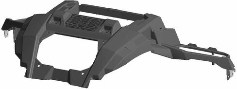 Polaris ATV Bumper, Front, Gloss Black, Genuine OEM Part 5451744-070, Qty 1 in Saudi Arabia