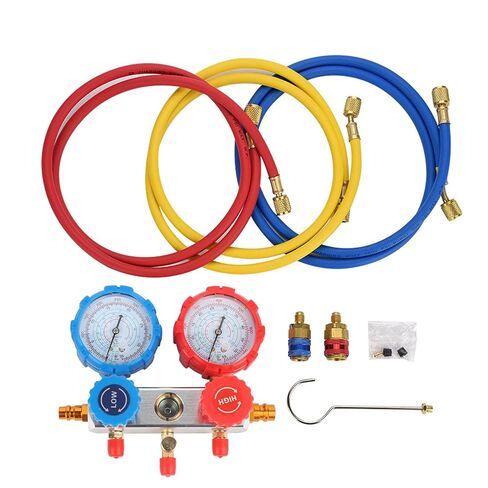 0~500Psi Air Conditioning Refrigerant Diagnostic Fluorine Manifold Table Gauge Set in Saudi Arabia