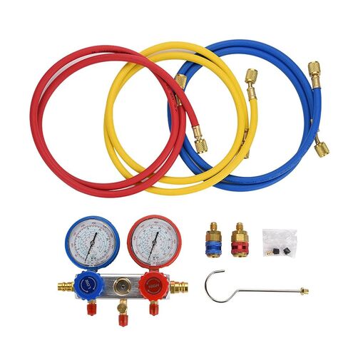 0~500Psi Air Conditioning Refrigerant Diagnostic Fluorine Manifold Table Gauge Set in Saudi Arabia