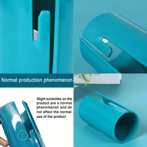 Heavy-Duty Circle Cutter for Gift Wrap & Plastic Wrap - Manual Tool with Turquoise Slot for Holiday Packaging, Crafts, Home & Commercial Use (Blue) in Saudi Arabia