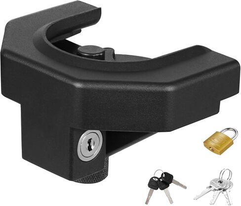 VEVOR Trailer Hitch Lock Kit, Compatible with 2-5/16 in Couplers, Heavy-Duty Anti-Theft Trailer Ball Lock with 3 Keys & Padlock, Prying-Resistant & Impact-Resistant, Fits for RVs, Boats, Trailers in Saudi Arabia