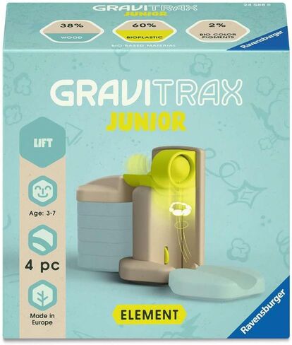 رافعة Ravensburger GraviTrax Junior Element Lift - مسار رخامي قابل للتوسيع للأطفال، تشغيل رخامي مصنوع من مواد متجددة مع عوالم ذات طابع خاص، لعبة بناء للأعمار من 3 سنوات فما فوق in Saudi Arabia