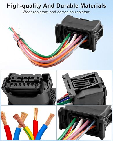 Headlight Wiring Harness Repair Kit Fit for BMW 528i 535i 640i 650i 730i 740i Replace 61119327504 6925638DX in Saudi Arabia