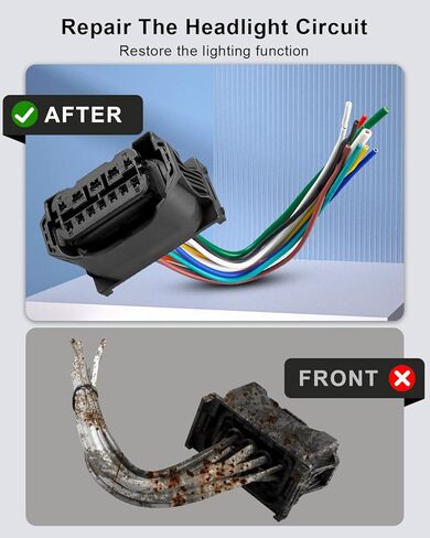 Headlight Wiring Harness Repair Kit Fit for BMW 528i 535i 640i 650i 730i 740i Replace 61119327504 6925638DX in Saudi Arabia