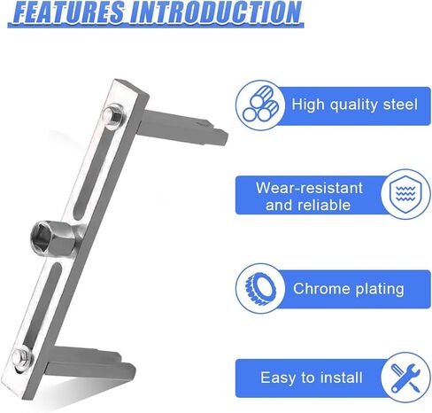 YoRise Car Fuel Pump Removal Tool, Adjustable Auto Fuel Lid Tank Cover Collar Ring Install Spanner with 3 Arms, 5.2'' to 7.17'' Vehicle Lock Ring Repair Tool Kit with 1/2'' Ratchet Drive(Universal) in Saudi Arabia