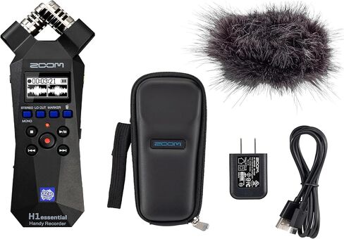 Zoom H1essential Stereo Handy Recorder (2024 Model, Essential Series) with 32-Bit Float, Accessibility, X/Y Microphones, USB Microphone, Portable, for Musicians, Podcasters, Filmmakers in Saudi Arabia