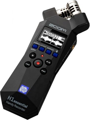 Zoom H1essential Stereo Handy Recorder (2024 Model, Essential Series) with 32-Bit Float, Accessibility, X/Y Microphones, USB Microphone, Portable, for Musicians, Podcasters, Filmmakers in Saudi Arabia