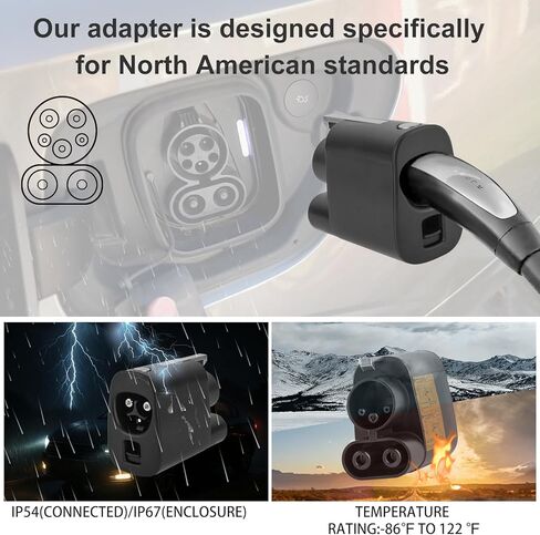 محول NACS إلى CCS 500A 1000V مناسب لمحول شاحن Supercharger إلى CCS1 متوافق مع Ford EVs، R1T/R1S، GM، Kia، يدعم ملحقات الشاحن السريع V3/V4 DC in Saudi Arabia