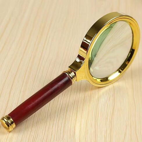 1pc Metal Magnifying Glass, 10x High Definition Handheld Loupe for Reading, Science Experiments, Jewelry/Insects/Plant Observation in Saudi Arabia