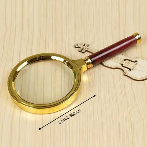 1pc Metal Magnifying Glass, 10x High Definition Handheld Loupe for Reading, Science Experiments, Jewelry/Insects/Plant Observation in Saudi Arabia