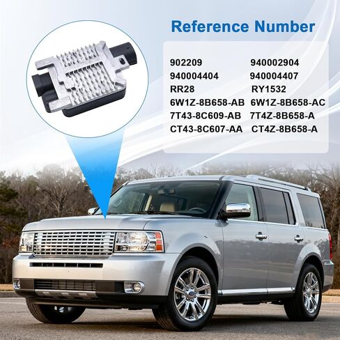 940002904 وحدة التحكم في مروحة تبريد المحرك المتوافقة مع Ford 2010 Flex | 2007-2015 إيدج | 2006-2011 كراون فيكتوريا لنكولن 2007-2015 MKX | 2006-2011 تاون كار وميركوري جراند ماركيز in Kuwait