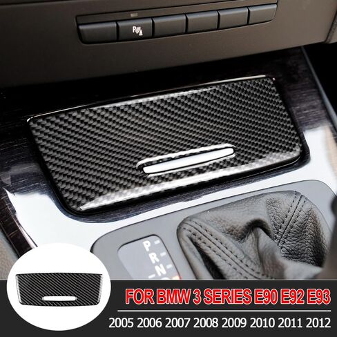 for BMW Series 2005-12 Carbon Fiber Auto Storage Box Panel Trim Cover Decoration Stickers Interior Car Accessories in Saudi Arabia