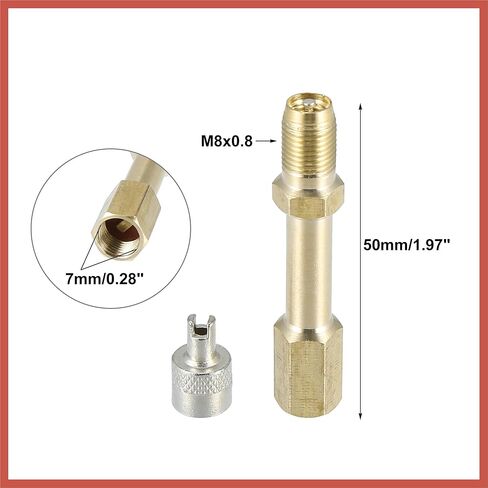 ACROPIX 4 قطع 50 مم/1.97 بوصة طويل نحاسي لإطارات السيارات صمام تمديد محول الهواء الإطارات الجذعية موسع التضخم تتحمل مستقيم لسيارة شاحنة دراجة نارية جزازة سكوتر أجزاء السيارة in Saudi Arabia