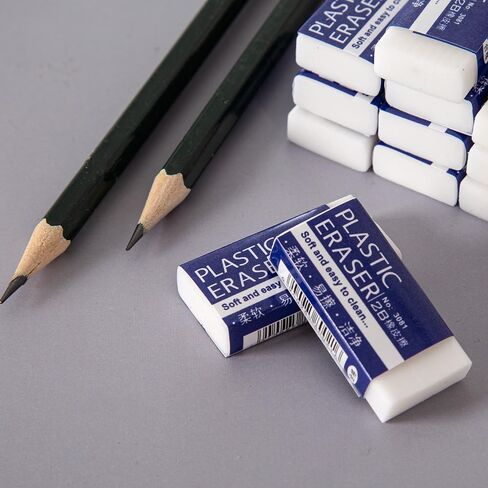 8 Pack Pencil Erasers, Large White Erasers for School, Student Drawing Tool for Universal Use in Schools Sketches Paintings Fine Arts Homes and Offices in Saudi Arabia