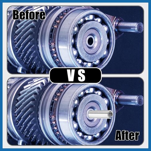 1 Set 3/4" to 1" Universal Crank Shaft Sleeve Adapter - Car Gas Engine Pulley Crank Shaft Sleeve Adapter with Step Key - Metal Silver Tone Item Replacement in Saudi Arabia
