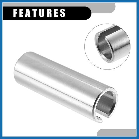 1 Set 3/4" to 1" Universal Crank Shaft Sleeve Adapter - Car Gas Engine Pulley Crank Shaft Sleeve Adapter with Step Key - Metal Silver Tone Item Replacement in Saudi Arabia