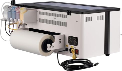 A3 DTF Printer with Stand and Auto Powder Shaking Heating Machine, 2480 in2/h XP600 Printhead Roll Feeder, Equipped with White Ink Circulation and White Ink Stirring System, DIY Printing for POD in Saudi Arabia