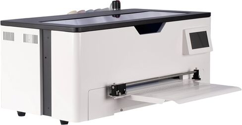A3 DTF Printer with Stand and Auto Powder Shaking Heating Machine, 2480 in2/h XP600 Printhead Roll Feeder, Equipped with White Ink Circulation and White Ink Stirring System, DIY Printing for POD in Saudi Arabia
