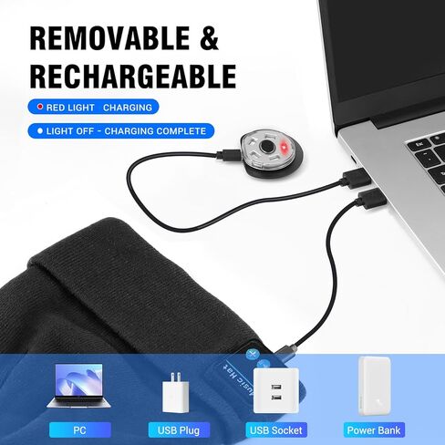 MUSIC قبعة صغيرة مضاءة (بلوتوث V5.4)، قبعة محبوكة مع أضواء LED مدمجة وميكروفون ومكبر صوت أسود in Saudi Arabia