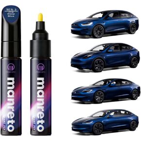 طلاء لمسات نهائية لطراز Tesla Y/3/X/S باللون الأسود الماسي (PX02) - قلم إزالة خدوش السيارة سريع وسهل متطابق مع ألوان OEM، طلاء سيارة يدوم طويلاً ومقاوم للماء، لمسة نهائية جديدة تمامًا in Kuwait