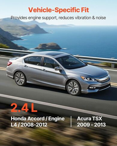 حامل محرك VEVOR، مجموعة من 5، متوافق مع 2008-2012 Honda Accord 2.4L L4 و2009-2013 Acura TSX 2.4L، استبدل OE# A4565 A4572 A4570 A4584 A4561 in Saudi Arabia