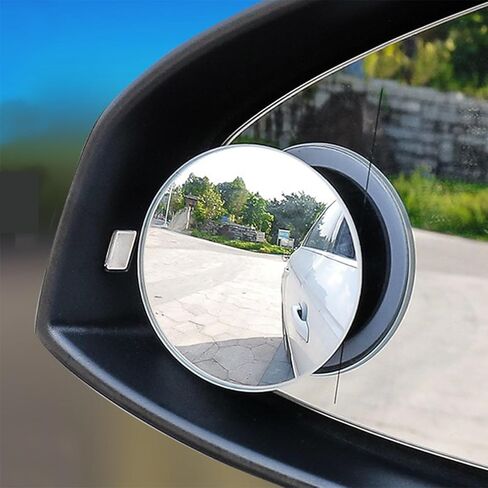 2 Pack Blind Spot Mirror, 2" Round HD Glass Frameless Wide Angle Rear View Mirrors for Car in Saudi Arabia