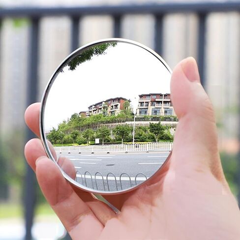 2 Pack Blind Spot Mirror, 2" Round HD Glass Frameless Wide Angle Rear View Mirrors for Car in Saudi Arabia