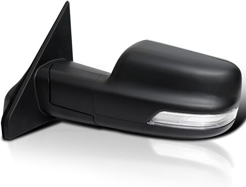 Spec-D Tuning Chrome Power Fold ساخنة + بركة + شاشة النقطة العمياء مرآة الجانب الأيسر للسائق متوافقة مع 2019-2024 Ram 1500، زوج يسار + يمين in Kuwait