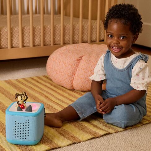 Toniebox 2 Audio Player Favorite Songs Bundle for Kids 1+ with Playtime Puppy, Bedtime Songs, Counting Songs, and Celebration Songs - Sunset Red in Saudi Arabia