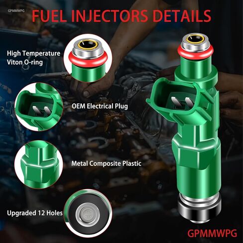 4Pcs Fuel Injectors 23250-21020 FJ343 Injector Compatible with Toyota Prius 2001-2009 Echo 2000-2005 Scion XA XB 2004 2005 2006 1.5L L4 Replaces 23209-21020 842-12234 Set of 4 in Saudi Arabia