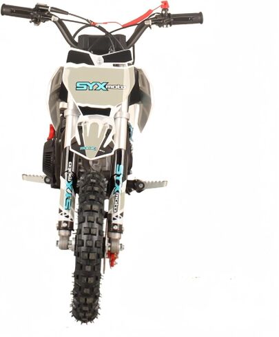 دراجة ترابية تعمل بالغاز SYX MOTO 60cc، دراجة نارية رباعية الأشواط لـ 8-14، دراجة نارية صغيرة تعمل بالغاز على الطرق الوعرة، مثالية للمسارات والموتوكروس، حتى 22 ميلاً في الساعة، 143 رطلاً أقصى حمولة، معتمدة من وكالة حماية البيئة (أسود) in Saudi Arabia
