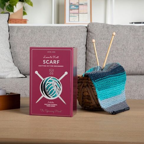 Complete Knitting Kit for Beginners Adults - Learn to Knit Kit - Knitting Set Emotional Support Crochet - Arts and Crafts for Adults - includes accessories, video tutorials, eBook (Nebula) in Saudi Arabia