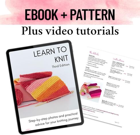 Complete Knitting Kit for Beginners Adults - Learn to Knit Kit - Knitting Set Emotional Support Crochet - Arts and Crafts for Adults - includes accessories, video tutorials, eBook (Nebula) in Saudi Arabia