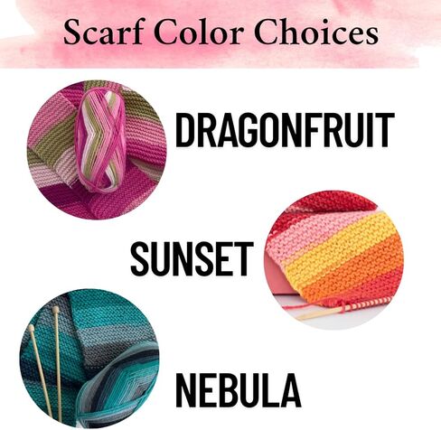 Complete Knitting Kit for Beginners Adults - Learn to Knit Kit - Knitting Set Emotional Support Crochet - Arts and Crafts for Adults - includes accessories, video tutorials, eBook (Nebula) in Saudi Arabia