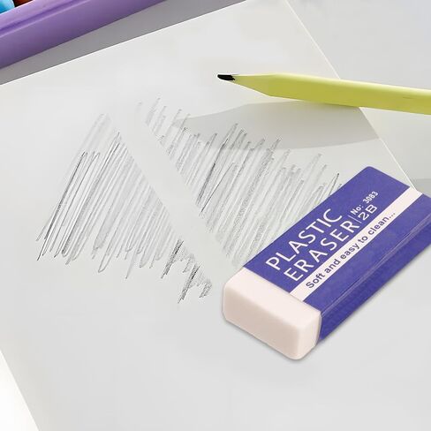 10 عبوات من ممحاة أقلام الرصاص، ممحاة ناعمة ومتينة لأقلام الرصاص، مثالية للفنانين والمحترفين، أداء مسح طويل الأمد in Kuwait