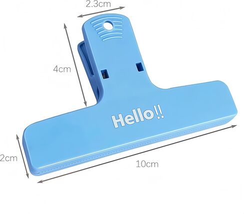Magnetic Sealing Clips 2-Pack, Refrigerator Magnet Food Bag Clips for Kitchen Chip Snack Sealing, Heavy Duty Plastic Leak-Proof Storage Pins for Home and Office Use in Saudi Arabia