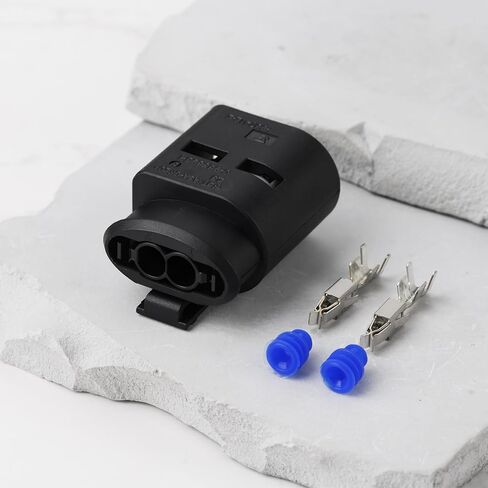 2 Sets 2Pin Alternator Connector Repair Kit 2118350264 124525020 Compatible with VW Compatible with Iveco in Saudi Arabia