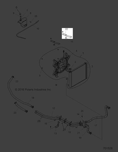 حامل حامل Polaris RZR، الجزء العلوي، أسود، قطعة OEM الأصلية 5256879-329، الكمية 1 in Kuwait