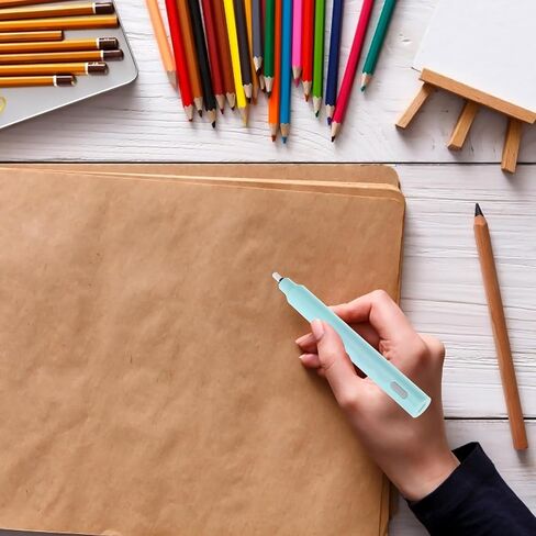 Electric Eraser for Students with Polymer Erasers Battery Operated for Sketching and Drawing Portable Stationery Tool for Precise Erasing and Easy Mistake Removal Random Color in Saudi Arabia