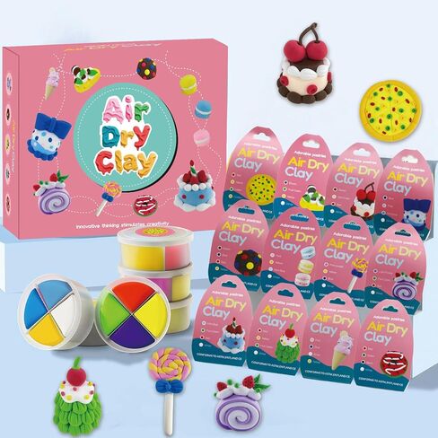 Christmas Air Dry Clay Kit, Christmas DIY Crafts Kit,Modeling Magic Soft Clay DIY Art Sculpting Supplies，Xmas Snowman Holiday Party Favors Birthday Gifts for Kids in Saudi Arabia