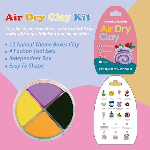 Christmas Air Dry Clay Kit, Christmas DIY Crafts Kit,Modeling Magic Soft Clay DIY Art Sculpting Supplies，Xmas Snowman Holiday Party Favors Birthday Gifts for Kids in Saudi Arabia