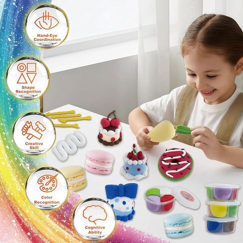 Christmas Air Dry Clay Kit, Christmas DIY Crafts Kit,Modeling Magic Soft Clay DIY Art Sculpting Supplies，Xmas Snowman Holiday Party Favors Birthday Gifts for Kids in Saudi Arabia
