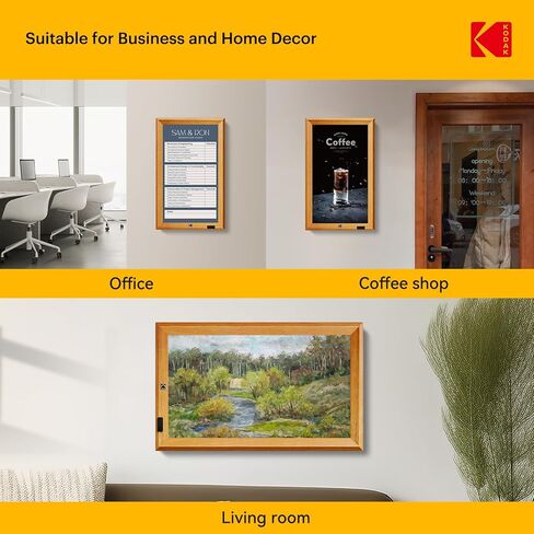 إطار صورة رقمي واي فاي خشبي من KODAK، إطار صور رقمي 32G 10.1 بوصة 1280x800 HD IPS شاشة تعمل باللمس، تدوير تلقائي، مشاركة الصور ومقاطع الفيديو عبر تطبيق KODAK، هدايا للأصدقاء والعائلة in Kuwait