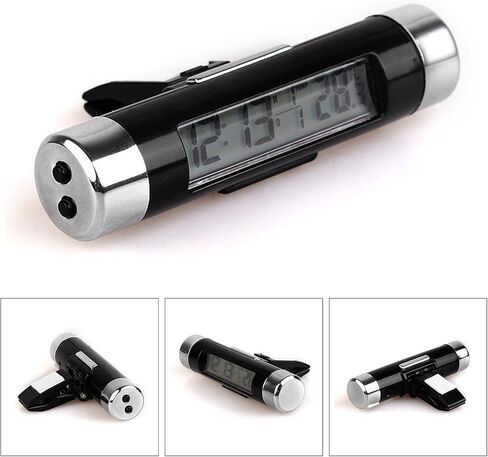 Cars Digital Clock,LCD Display Digital Car Clock Temperature Meter Gauges Automobile Clock Monitor with Backlights in Saudi Arabia