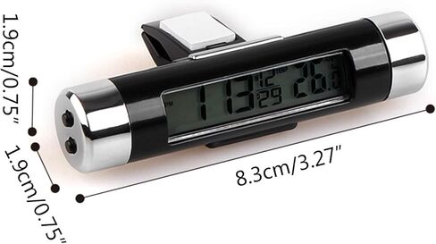 Cars Digital Clock,LCD Display Digital Car Clock Temperature Meter Gauges Automobile Clock Monitor with Backlights in Saudi Arabia