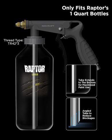 مسدس رش الطلاء السفلي من InoKraft، لطلاء بطانة سرير الشاحنة، طبقة تحتية مطاطية، مقاومة للصدأ (النموذج الأساسي) in Kuwait