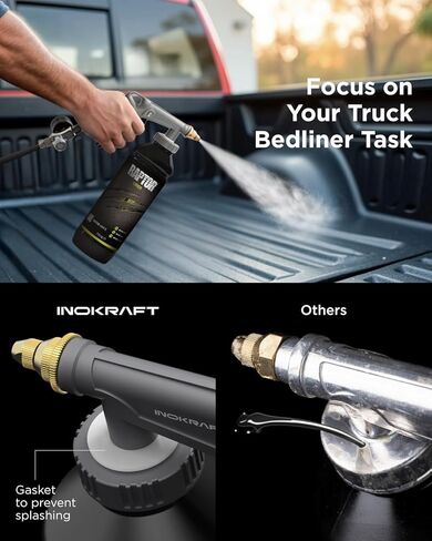 مسدس رش الطلاء السفلي من InoKraft، لطلاء بطانة سرير الشاحنة، طبقة تحتية مطاطية، مقاومة للصدأ (النموذج الأساسي) in Kuwait