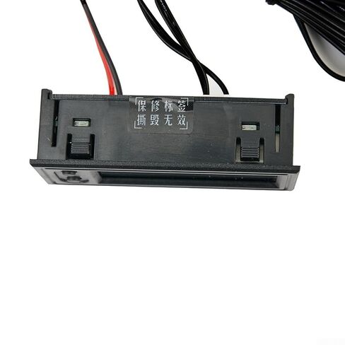 ساعة فولتميتر لقياس حرارة السيارة 12 فولت 3 في 1 مع شاشة رقمية LED، مقياس درجة الحرارة الداخلي والخارجي، مراقب جهد تيار مستمر 5-27 فولت لشاحنة السيارات الدفع الرباعي، تصميم تركيب اللوحة المتساطح (أحمر) in Kuwait