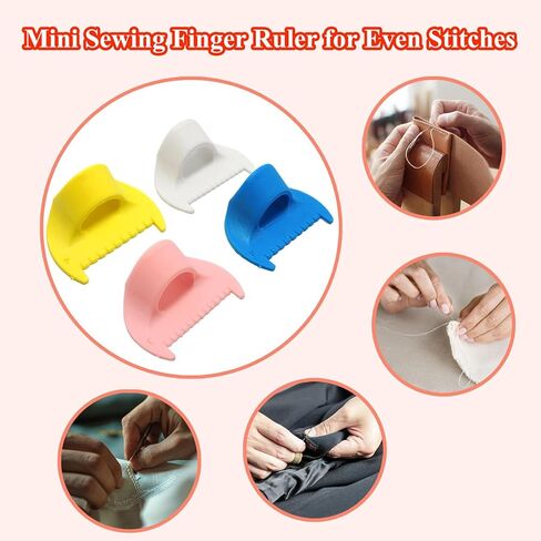 4PCS Edge Sewing lockranding Tool - Edge Stitch Lock and Sewing Gauge with Seam Guide Ruler - Essential Sewing Tools for Straight Stitching (4mm) in Saudi Arabia
